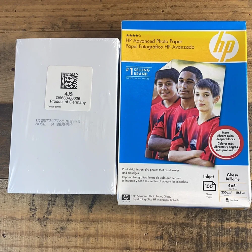 Over 2 pounds of 4 x 6 computer photo paper HP Advanced NIP